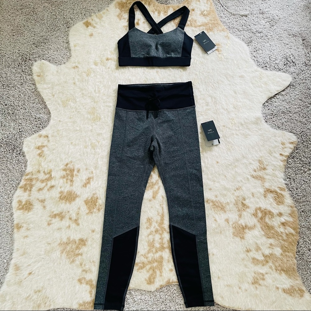 RVCA SPORT RIB LEGGING + SPORT RIB BRA